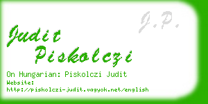 judit piskolczi business card